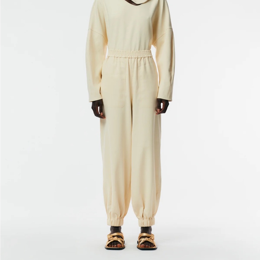 Tibi Chalky Drape Plashet Jogger - Butter NWOT